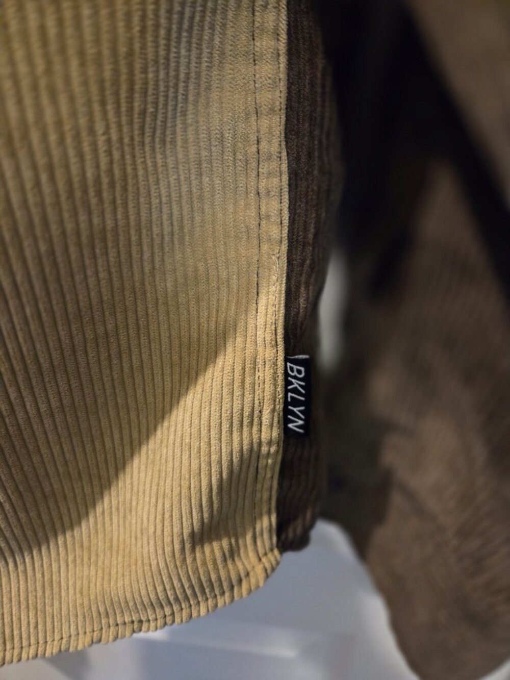 Brooklyn Cloth Mfg Brown Fine Wale Corduroy Shirt Large - Picture 6 of 8